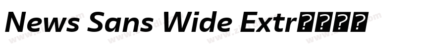 News Sans Wide Extr字体转换